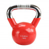Ktc10 Red Uchwyt Chrom Radełkowany Kettlebell Żeliwny Hms