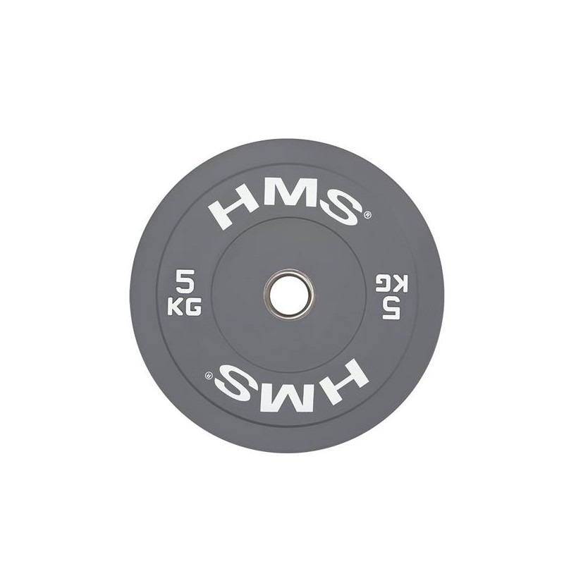 Cbr05 Gray Talerz Olimpijski Bumper 5 Kg Hms