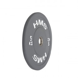 Cbr05 Gray Talerz Olimpijski Bumper 5 Kg Hms