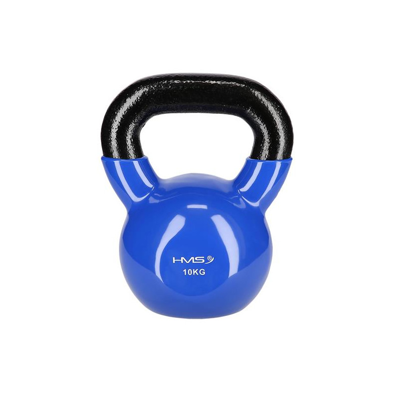 Knv10 Blue Kettlebell Żeliwny Pokryty Winylem Hms
