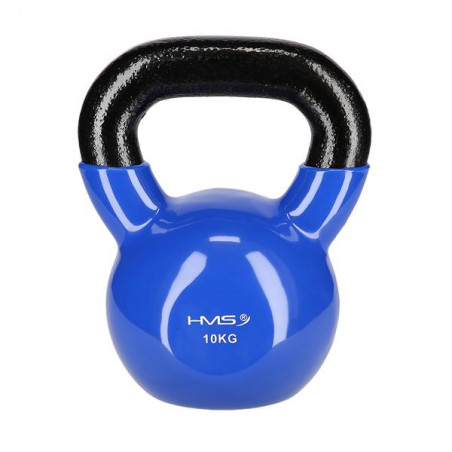 Knv10 Blue Kettlebell Żeliwny Pokryty Winylem Hms
