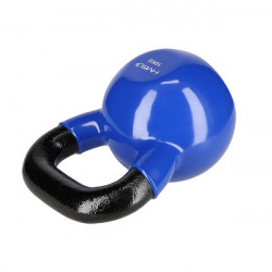 Knv10 Blue Kettlebell Żeliwny Pokryty Winylem Hms