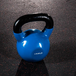 Knv10 Blue Kettlebell Żeliwny Pokryty Winylem Hms
