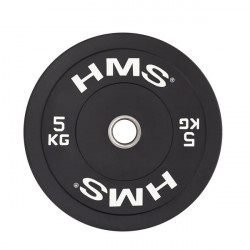 Bbr05 Black Talerz Olimpijski Bumper 5 Kg Hms