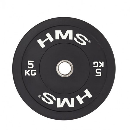 Bbr05 Black Talerz Olimpijski Bumper 5 Kg Hms