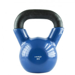 Knv08 Blue Kettlebell Żeliwny Pokryty Winylem Hms