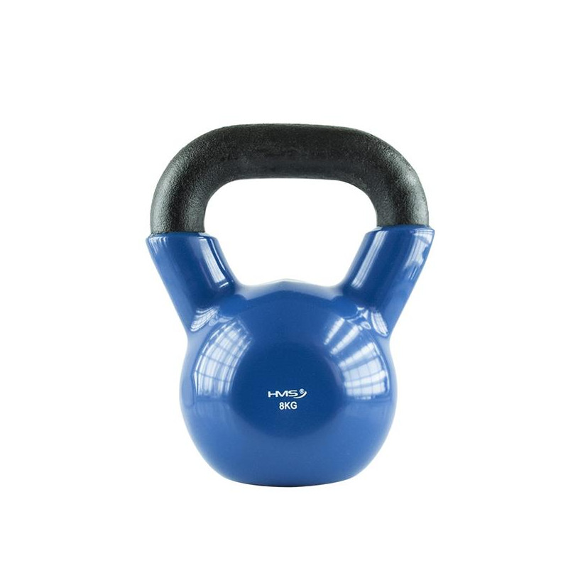 Knv08 Blue Kettlebell Żeliwny Pokryty Winylem Hms Knv08 Blue Kettlebell Żeliwny Pokryty Winylem Hms