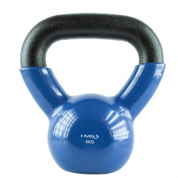 Knv06 Blue Kettlebell Żeliwny Pokryty Winylem Hms
