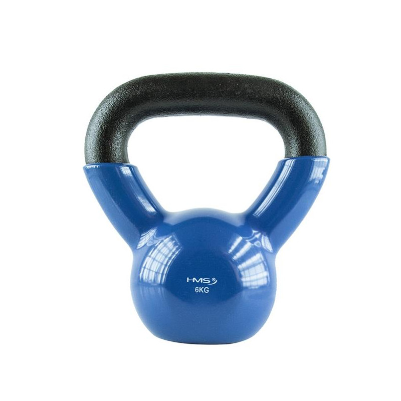 Knv06 Blue Kettlebell Żeliwny Pokryty Winylem Hms Knv06 Blue Kettlebell Żeliwny Pokryty Winylem Hms